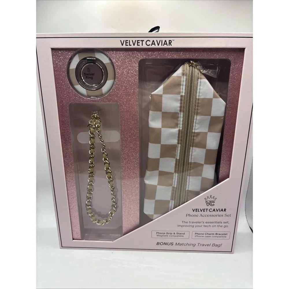 VELVET CAVIAR Phone Accessories Set - Nude Vibe Check